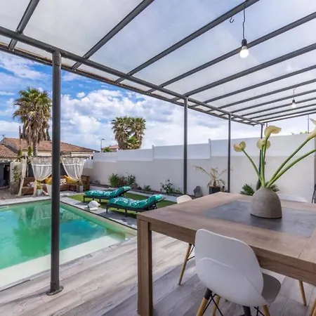 Villa avec piscine au calme 6 personnes Valros Extérieur photo